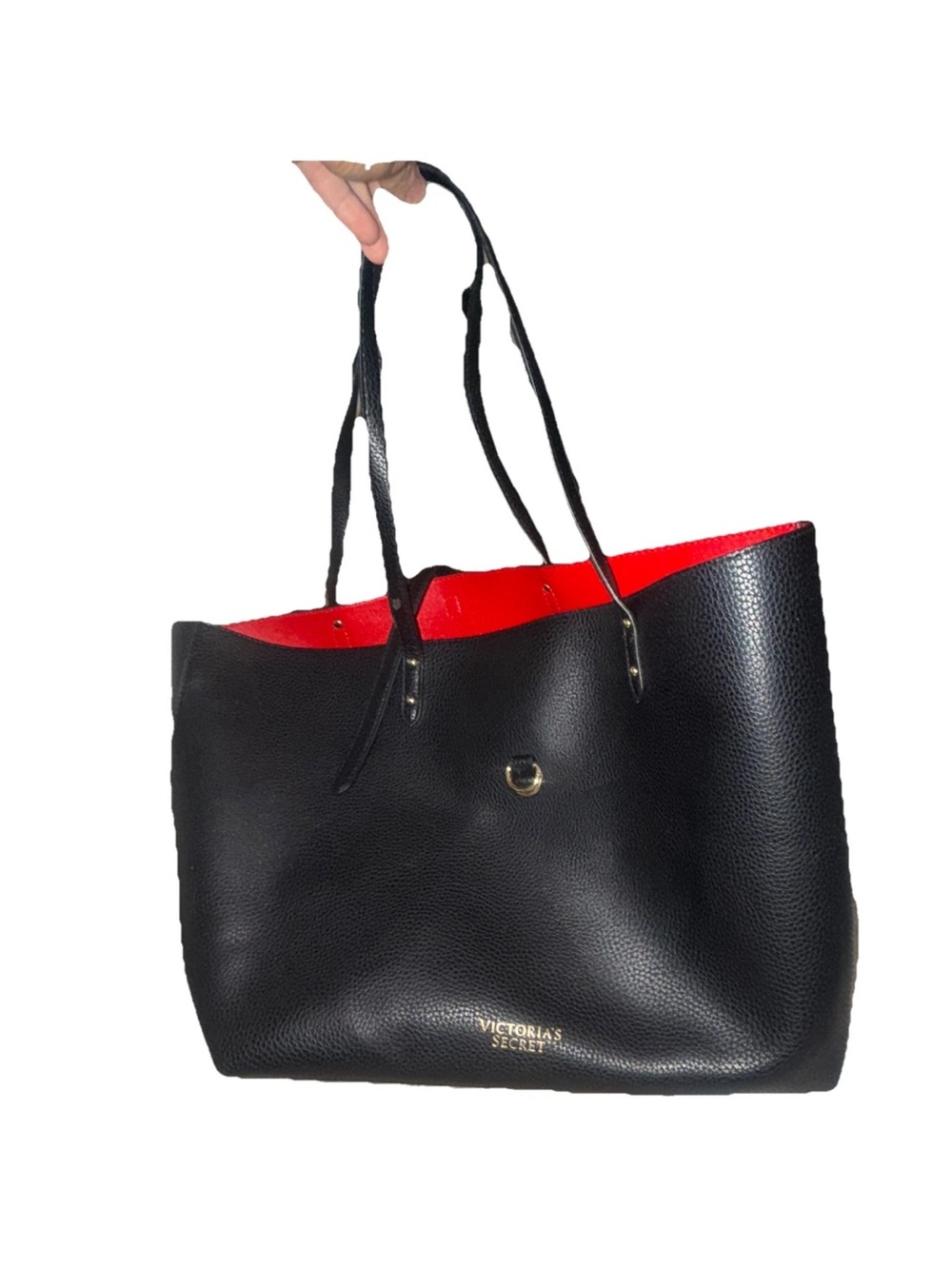 Victoria's Secret Black and Red Reversible Tote